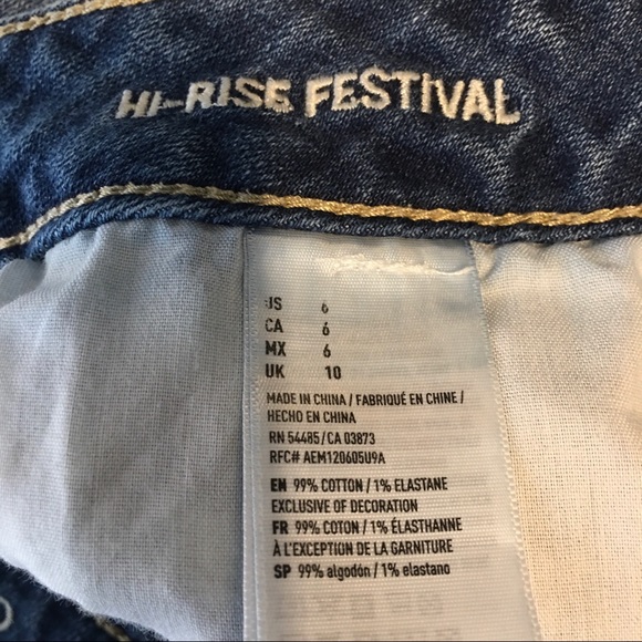American Eagle Hi Rise Festival Shorts - Picture 7 of 8